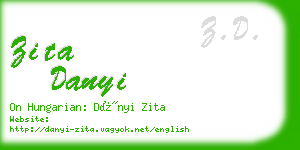 zita danyi business card